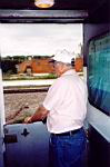 Fred Blank in the Vestibule of Chouteau Club 5-12-03.jpg