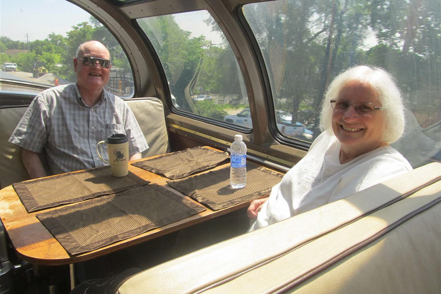 030 93 Bill Birdsell and Barb Binning In The Dome