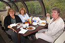 Neva Sprung, Laura Perkins and Pat Kurre Enjoy Dinner in   the Dome